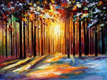 Sun of january Artwork by Leonid Afremov