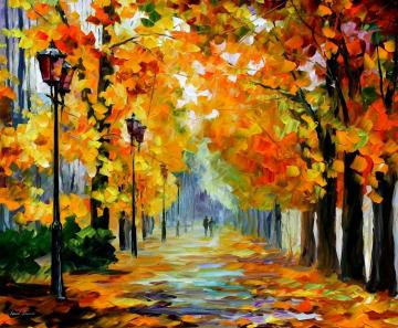 Sunny october Artwork by Leonid Afremov