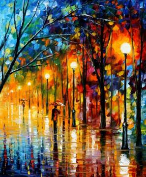 The colors of winter Artwork by Leonid Afremov