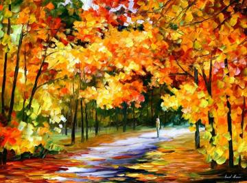 The path of sun beams Artwork by Leonid Afremov