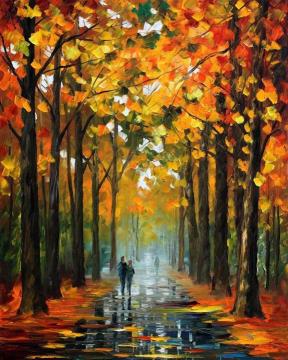 The rain is gone Artwork by Leonid Afremov