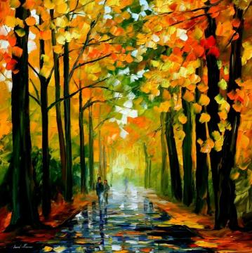 The rain is gone Artwork by Leonid Afremov