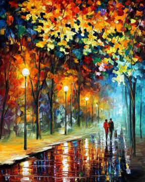 The warmth of friends Artwork by Leonid Afremov