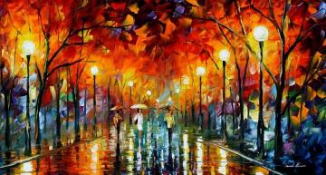 Under The Lights Artwork by Leonid Afremov