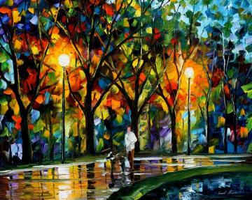 Walk With A Friend Artwork by Leonid Afremov