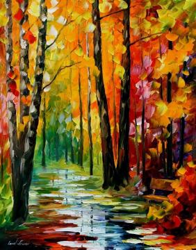 Wet path Artwork by Leonid Afremov