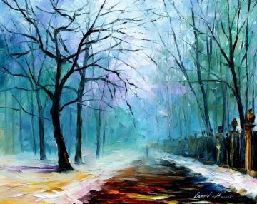 Winter fog Artwork by Leonid Afremov
