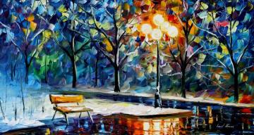 Winter night Artwork by Leonid Afremov