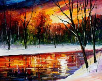 Winter spirit Artwork by Leonid Afremov