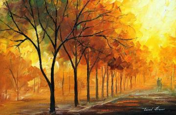 Yellow Fog Artwork by Leonid Afremov