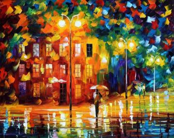 Green mood Artwork by Leonid Afremov