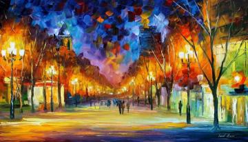 Holiday aura Artwork by Leonid Afremov