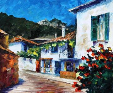 House on the hill Artwork by Leonid Afremov