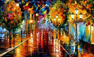 Improvisation of lights Artwork by Leonid Afremov
