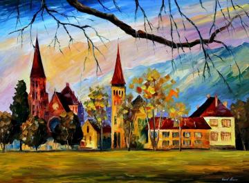 Interlaken, switzerland Artwork by Leonid Afremov