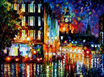 London's Lights Artwork by Leonid Afremov