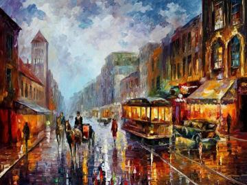 Los Angeles, 1925 Artwork by Leonid Afremov