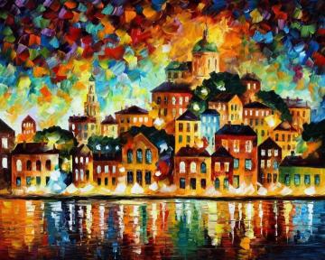 Love By The Lake Artwork by Leonid Afremov