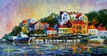 Mediterranean mood Artwork by Leonid Afremov