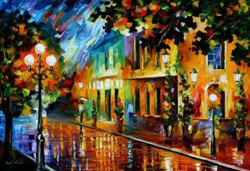 Night flowers Artwork by Leonid Afremov