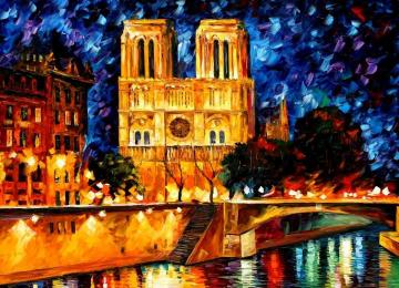 Notre dame de paris Artwork by Leonid Afremov