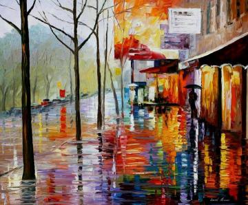 November in paris Artwork by Leonid Afremov