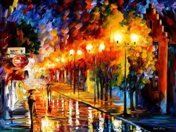 October fog Artwork by Leonid Afremov