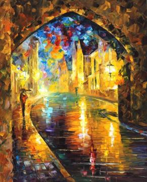 Old town 2 Artwork by Leonid Afremov