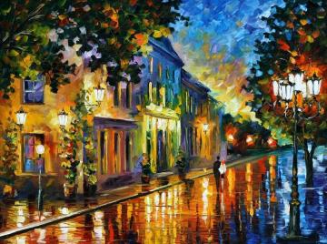 On the way to morning Artwork by Leonid Afremov
