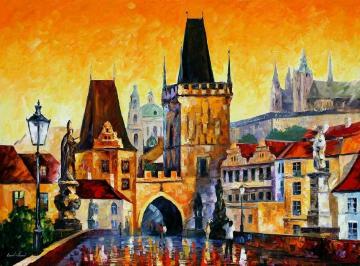 Prague - old city Artwork by Leonid Afremov