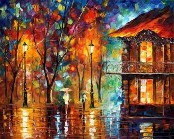 Rain energy Artwork by Leonid Afremov