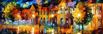 The reflection of the night Artwork by Leonid Afremov