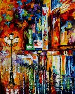 The song of the city Artwork by Leonid Afremov