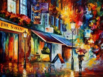 The swan - london Artwork by Leonid Afremov