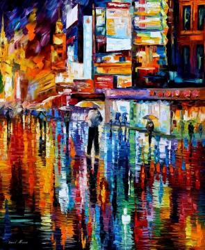 The vibration of the night Artwork by Leonid Afremov
