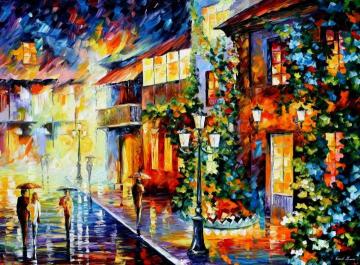 Town from the dream Artwork by Leonid Afremov