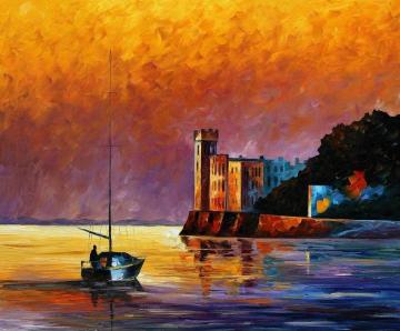 Trieste gulf Artwork by Leonid Afremov