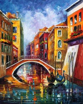 Venice bridge Artwork by Leonid Afremov