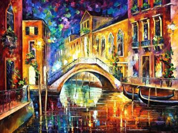 Venice, Bridge Artwork by Leonid Afremov