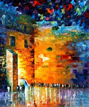 Wailing wall 2 Artwork by Leonid Afremov