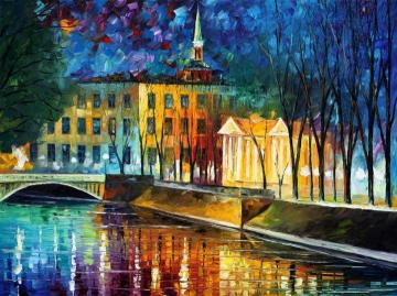 Winter Vibrations Artwork by Leonid Afremov