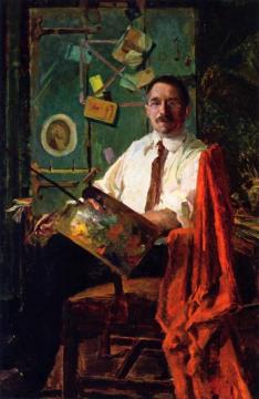 Self Portrait With Rack Picture Artwork by John Frederick Peto