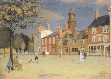 The Green At Banbury Artwork by Joseph Edward Southall