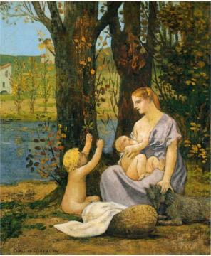 Allegory of Charity Artwork by Pierre Puvis de Chavannes
