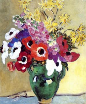 Bouquet Of Flowers Artwork by Louis Valtat
