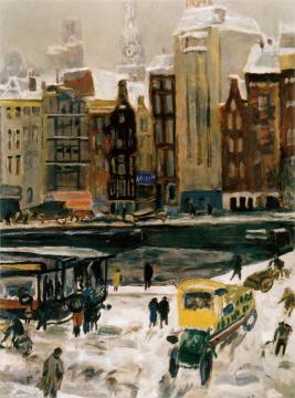 View of the Rokin in Amsterdam Artwork by Jan Sluyters