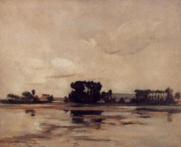 L'etang Artwork by John Twachtman