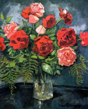 Still Life With Roses Artwork by Kees Van Dongen