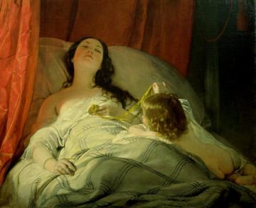 The Drowsy One Artwork by Friedrich von Amerling