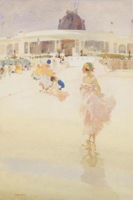 Ballerinas On The Beach Artwork by Sir William Russell Flint